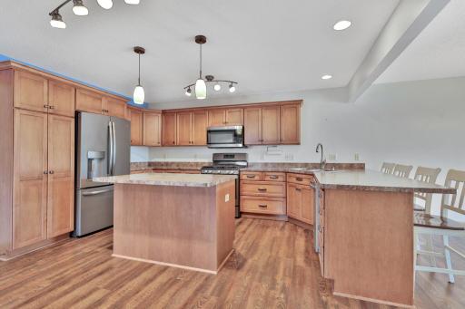 Cooking is a pleasure in this kitchen with the spacious counter top areas and abundant cabinets