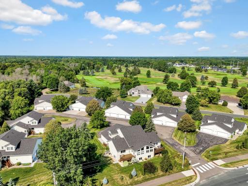 Just a short walk or ride to the Chisago Lakes Golf Course in the background