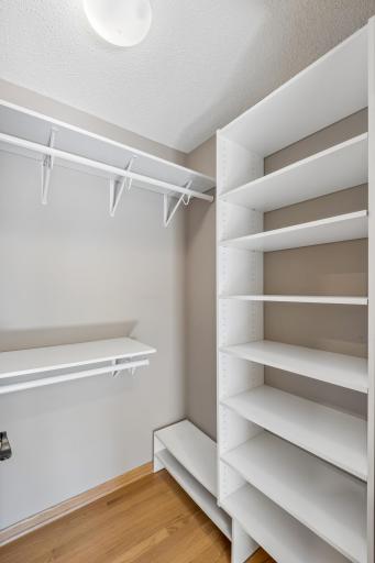 Large mudroom closet across from laundry room, just inside the garage door