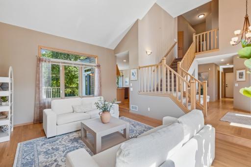 The main floor of this home has great flow between the rooms