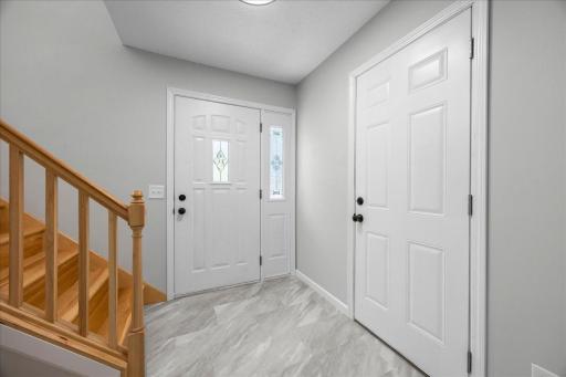 Beautiful and bright entryway