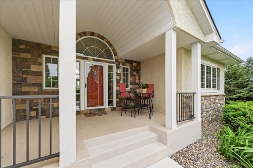 A welcoming front entry sets the tone for the thoughtfully designed spaces found throughout the home.