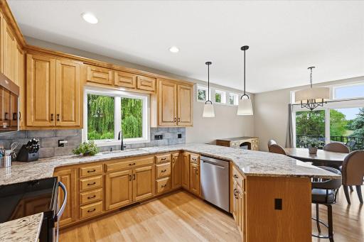 Generous workspace and abundant storage make meal preparation and hosting gatherings a pleasure.