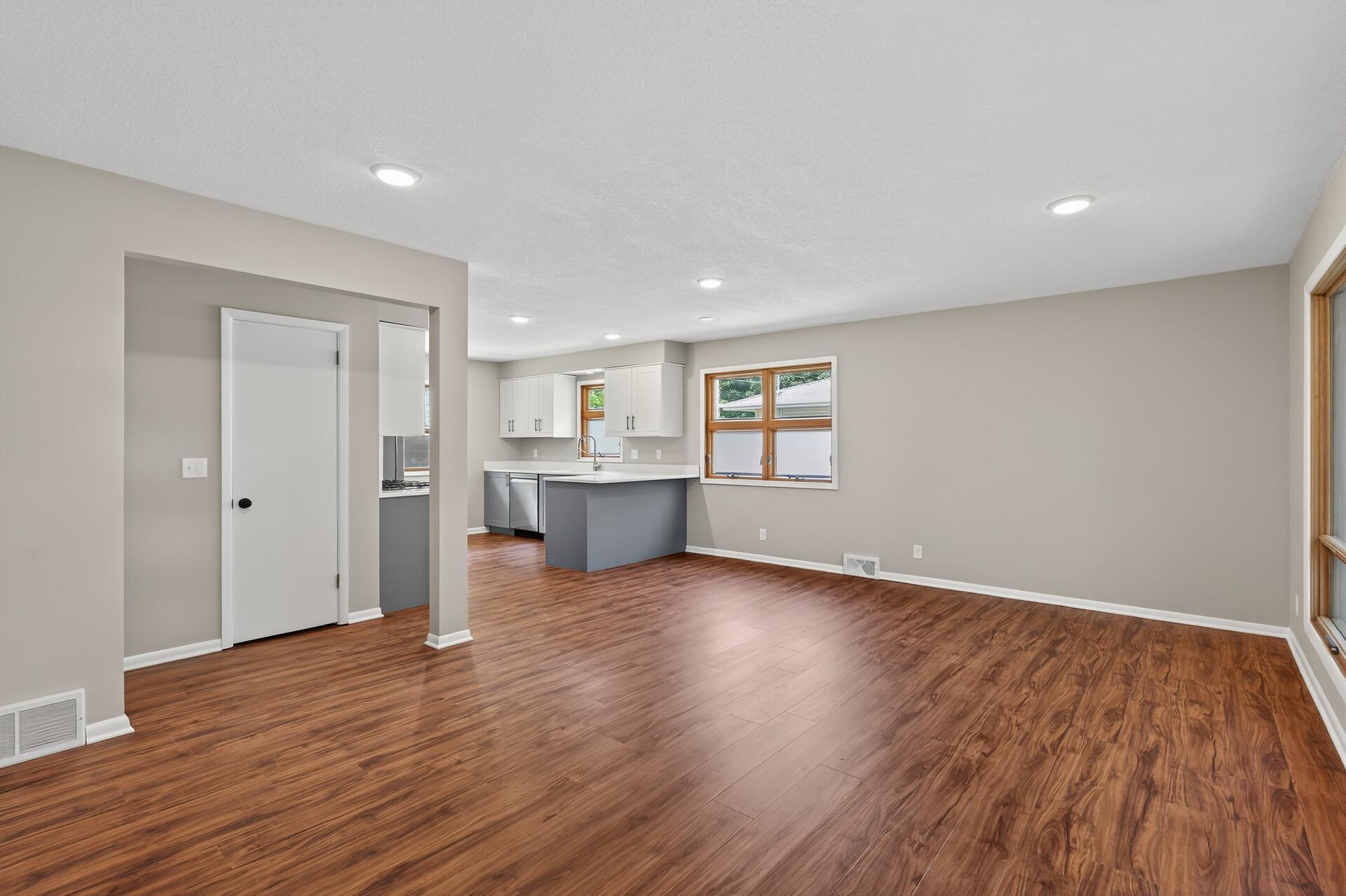 Front Living Area to Kitchen