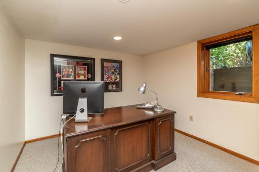Lower Level Bedroom Currently Being Used as Office