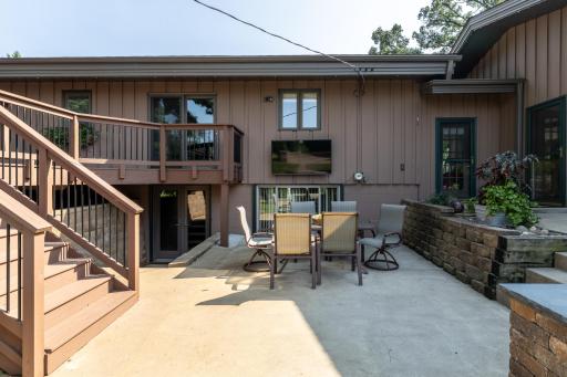 This 18 x 13 Concrete Patio is Perfect for Watching Fall Football Games