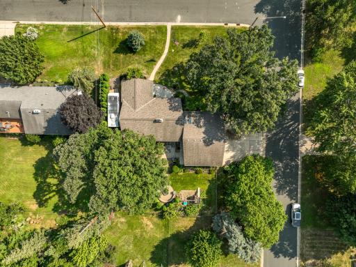Overhead Aerial View - Note the Area on Side of Home to Store Camper