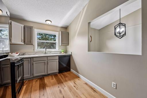 Space for cafe table or storage buffet cabinet