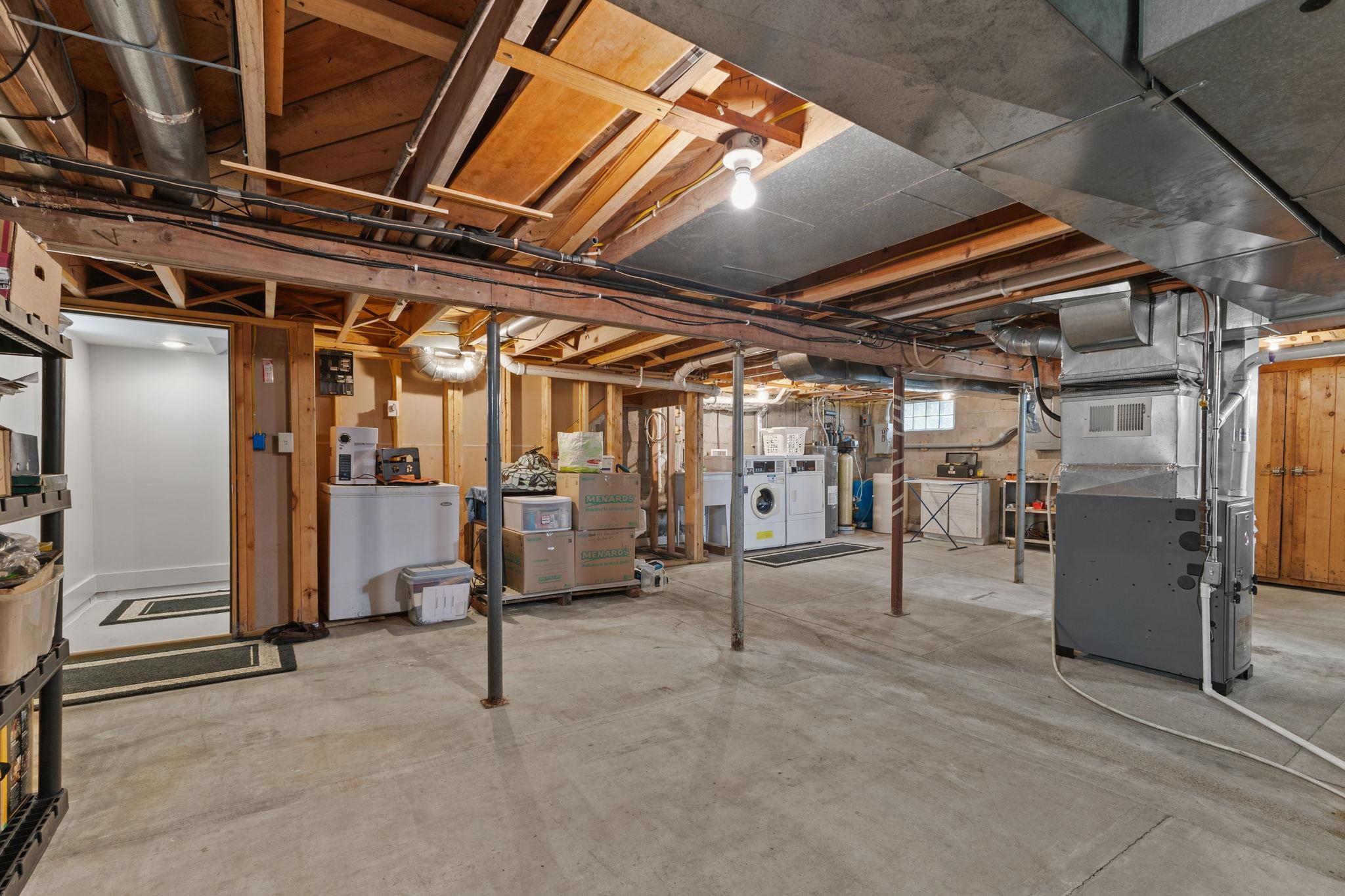 A spacious full basement provides exceptional storage, laundry facilities, utility access. New furnace in 2024