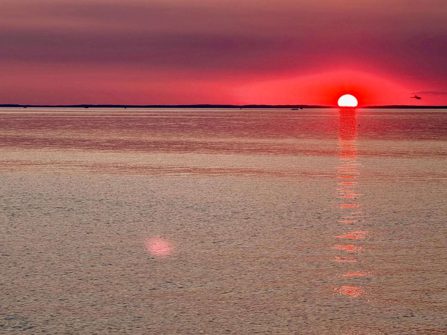 Breathtaking evening views watching the gorgeous western sunsets!