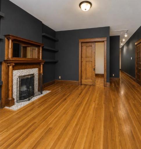 The first bedroom can also be used as a den, as it opens to the family room. The pocket door to this room is 2/1/4 inches THICK, and slides so nicely.