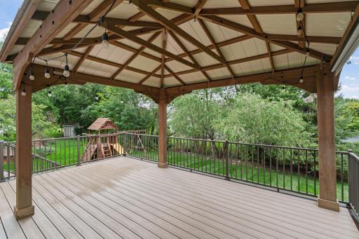 Enjoy sunny days on the deck in the shade