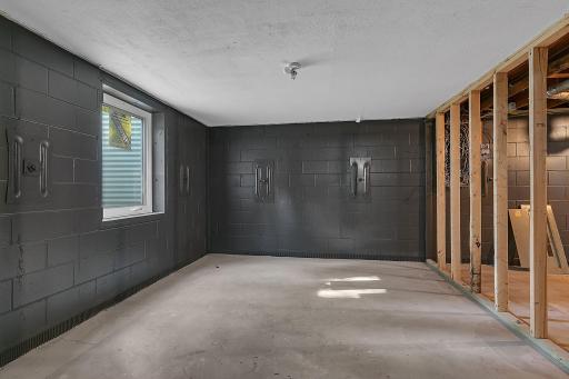 An egress window has been added to the basement, add your own finishing touches to make this a legal bedroom!