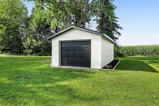 The 14'x24' detached 1 stall garage is perfect for storing all of your equipment.