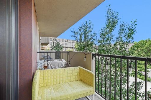 Spacious balcony!