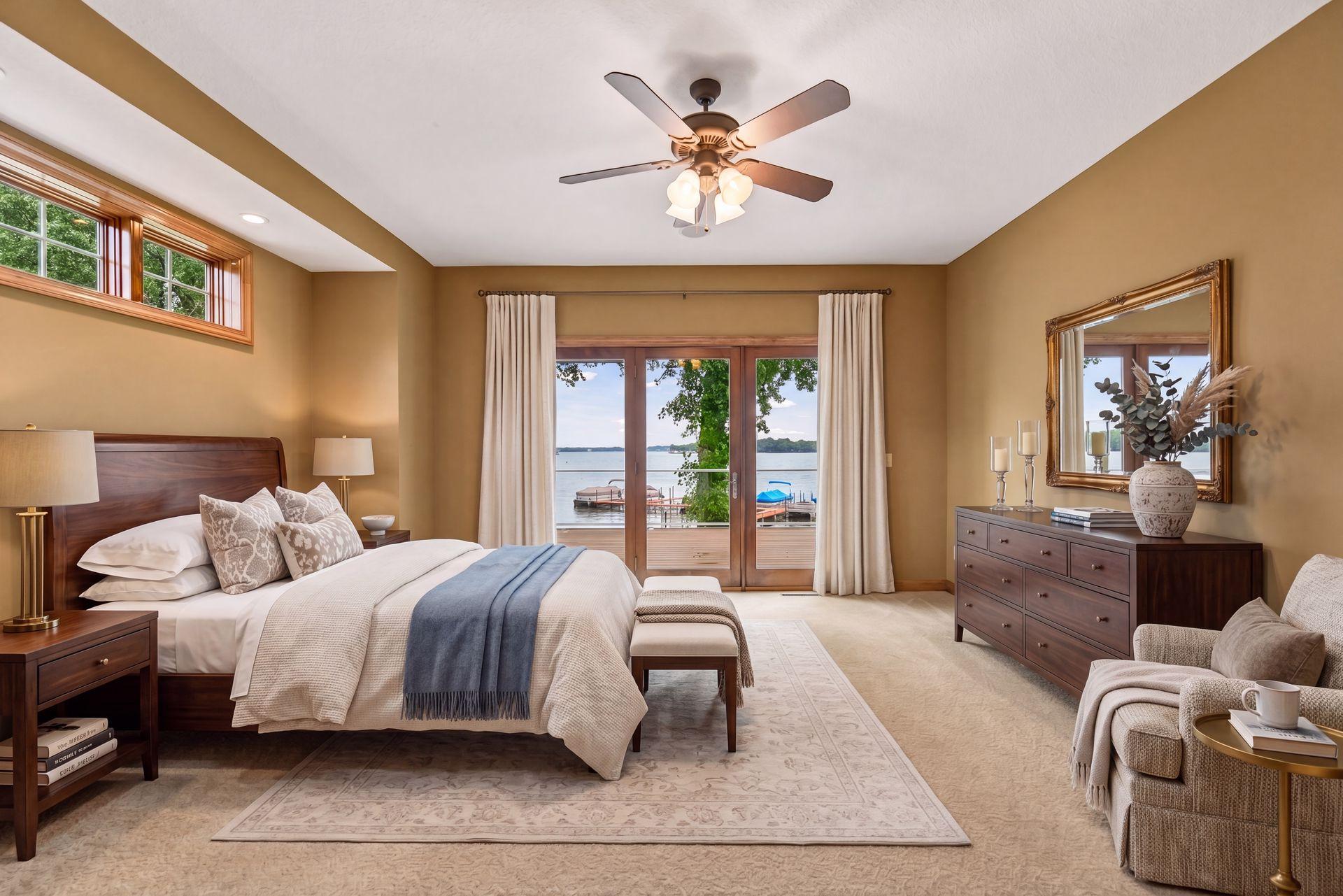 Virtually staged - Primary Bedroom