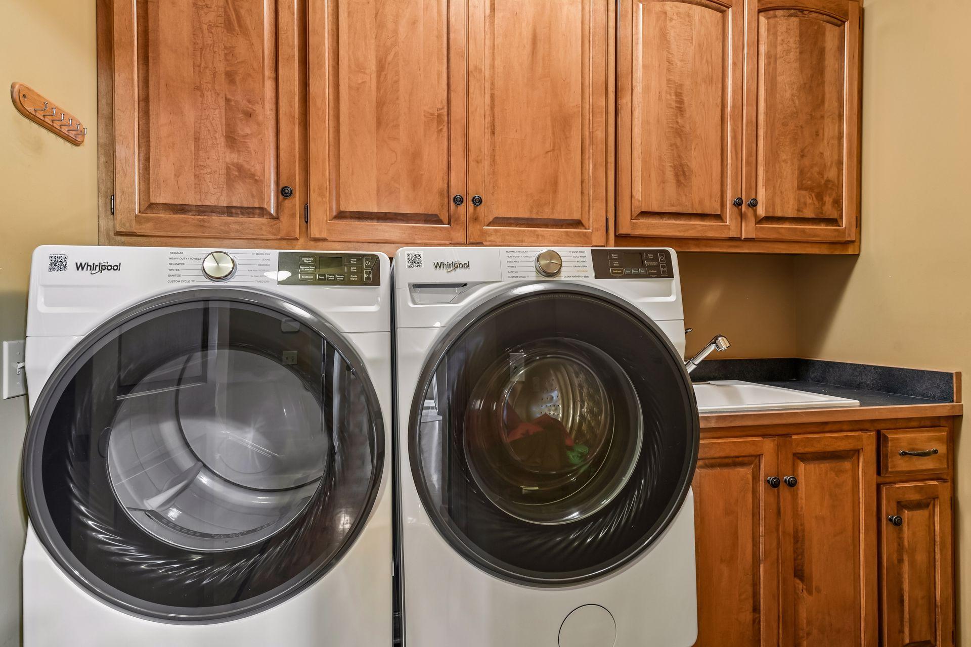 Main floor laundry.