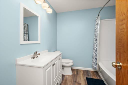 LOWER LEVEL bathroom FULL with shower/tub