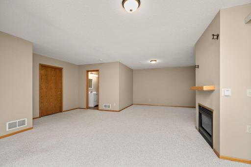 See convenient lower level bathroom