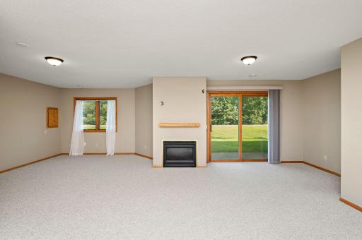 Spacious! with fireplace and WALK OUT to patio