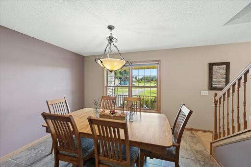 Beautifully appointed dining space with room for the whole family.