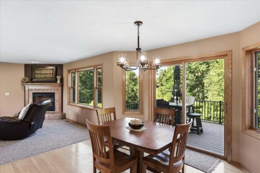 Abundance of natural light from large windows.