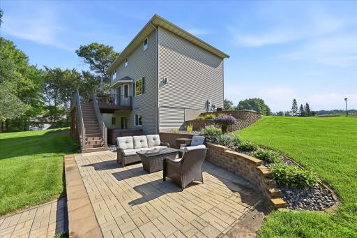 Private patio creates a comfortable outdoor retreat.