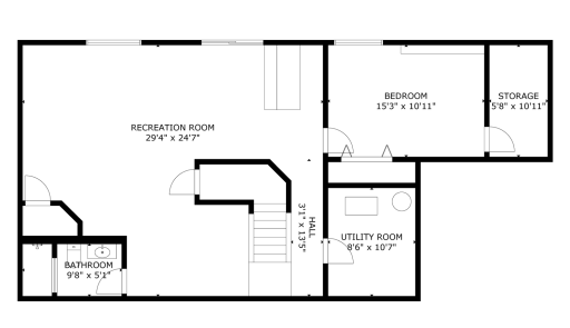 Lower Level Floor Plan