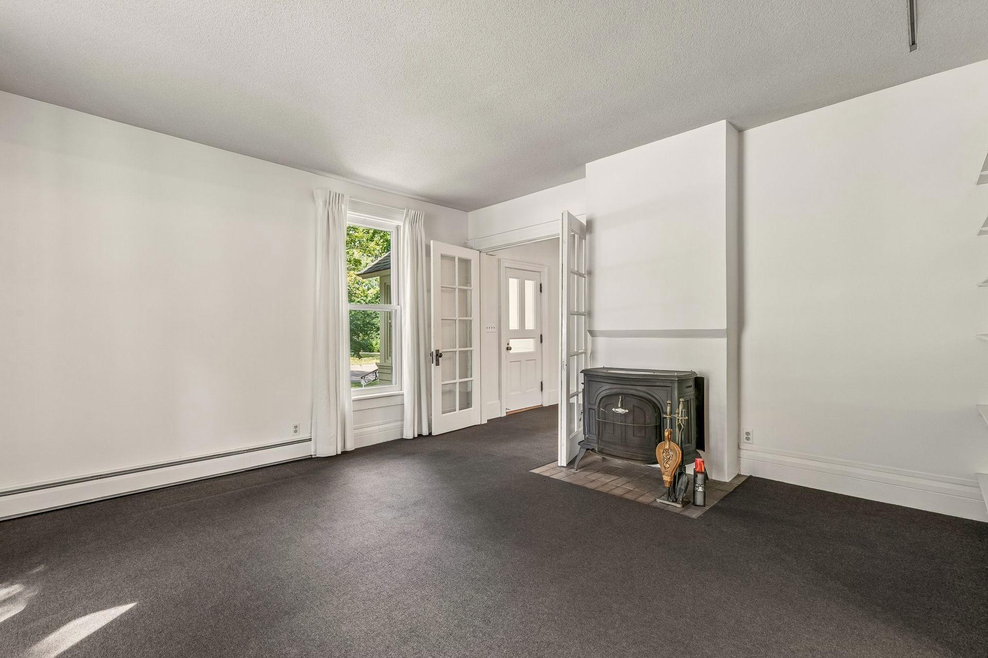 French doors and tall windows