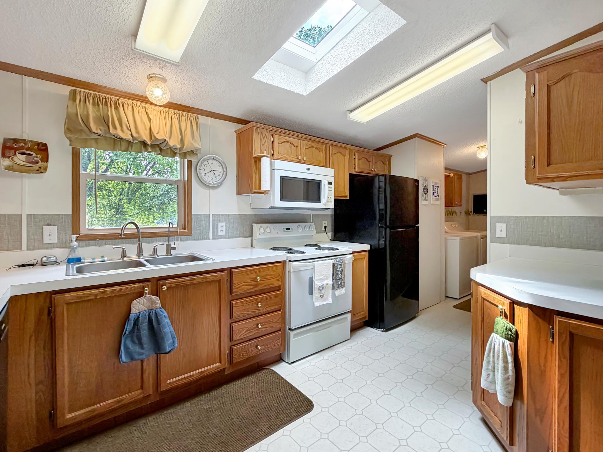 Kitchen comes off the garage/laundry