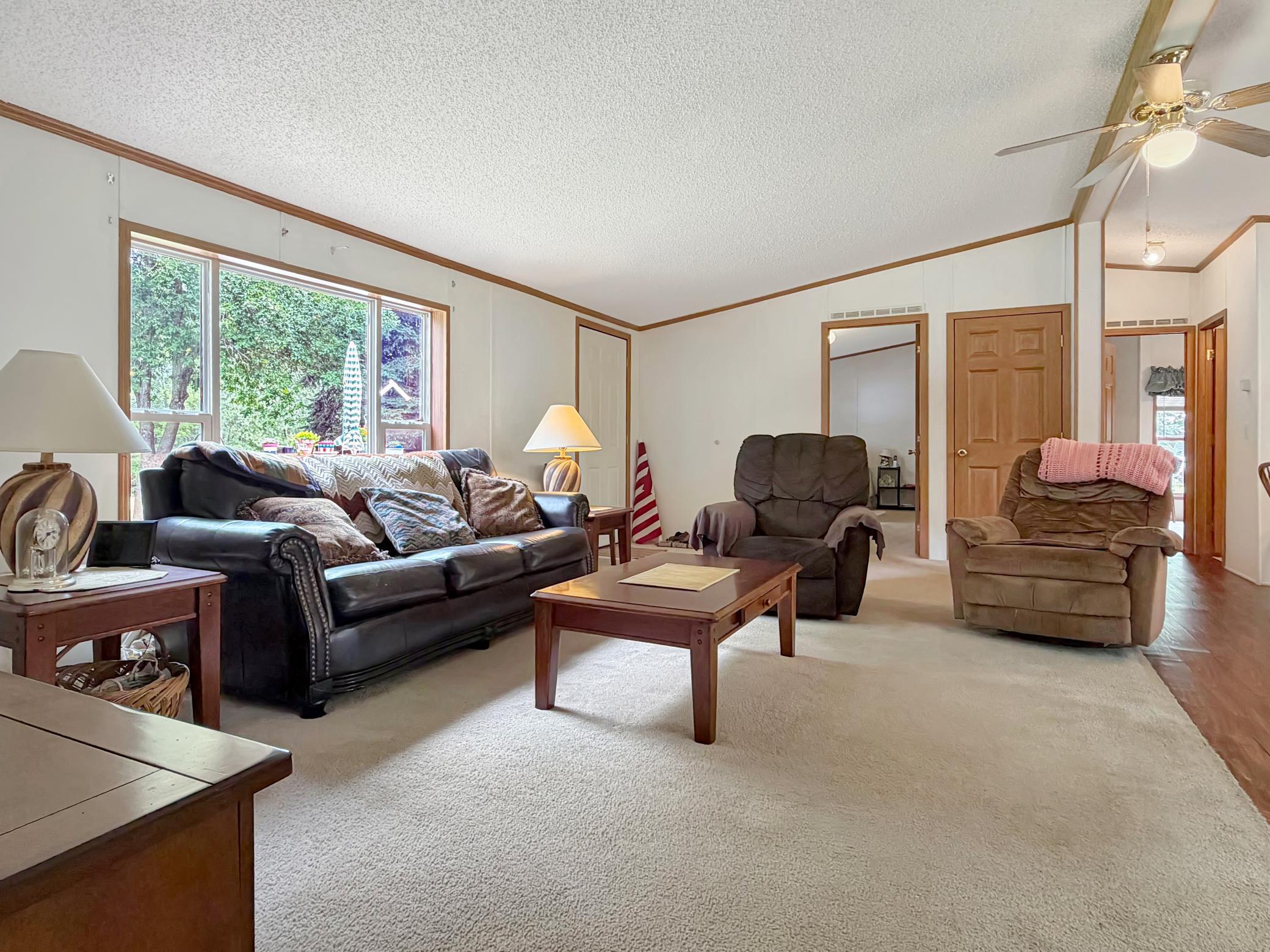 Living Room in the center of the home
