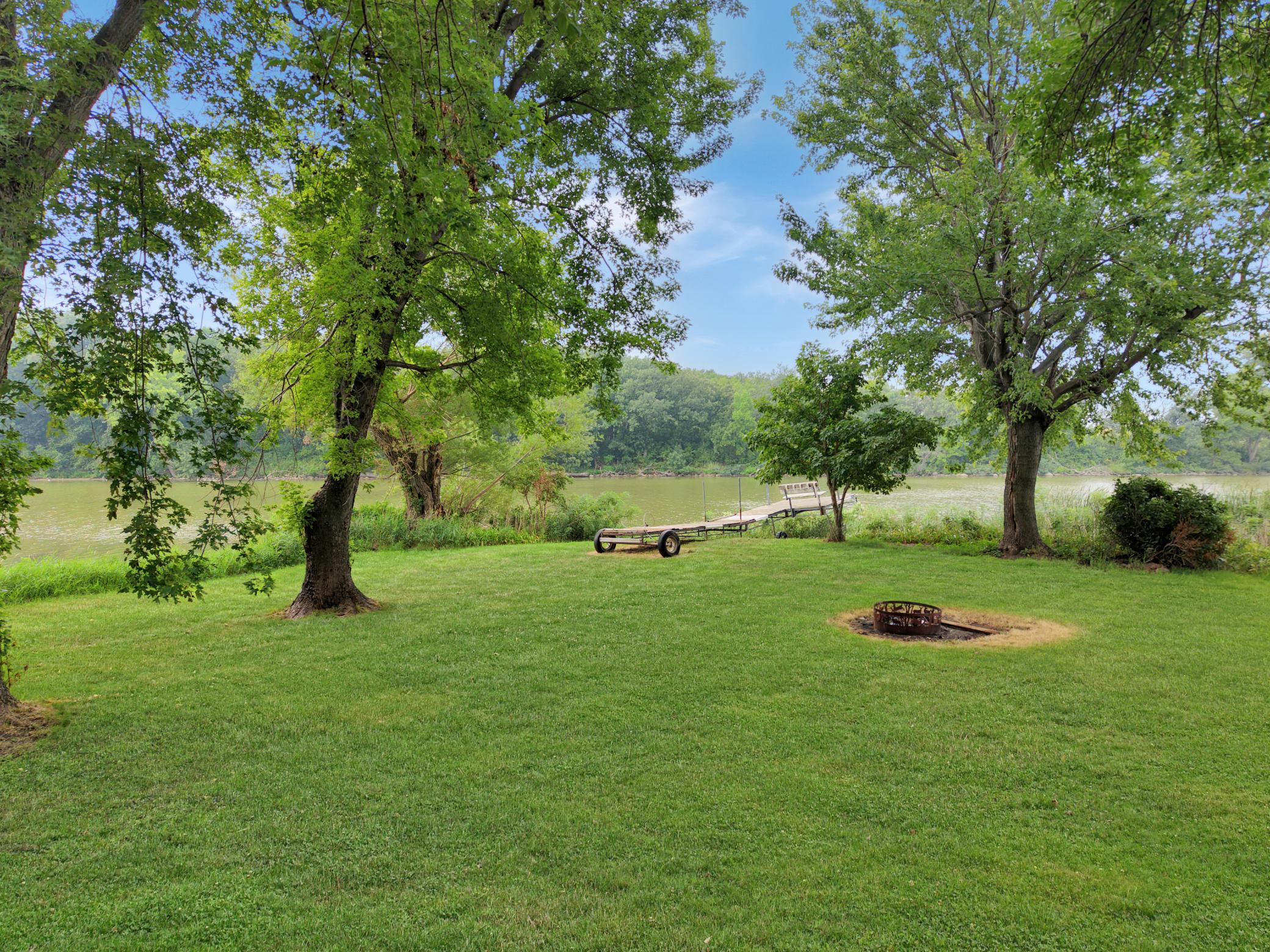 Backyard view to the lake