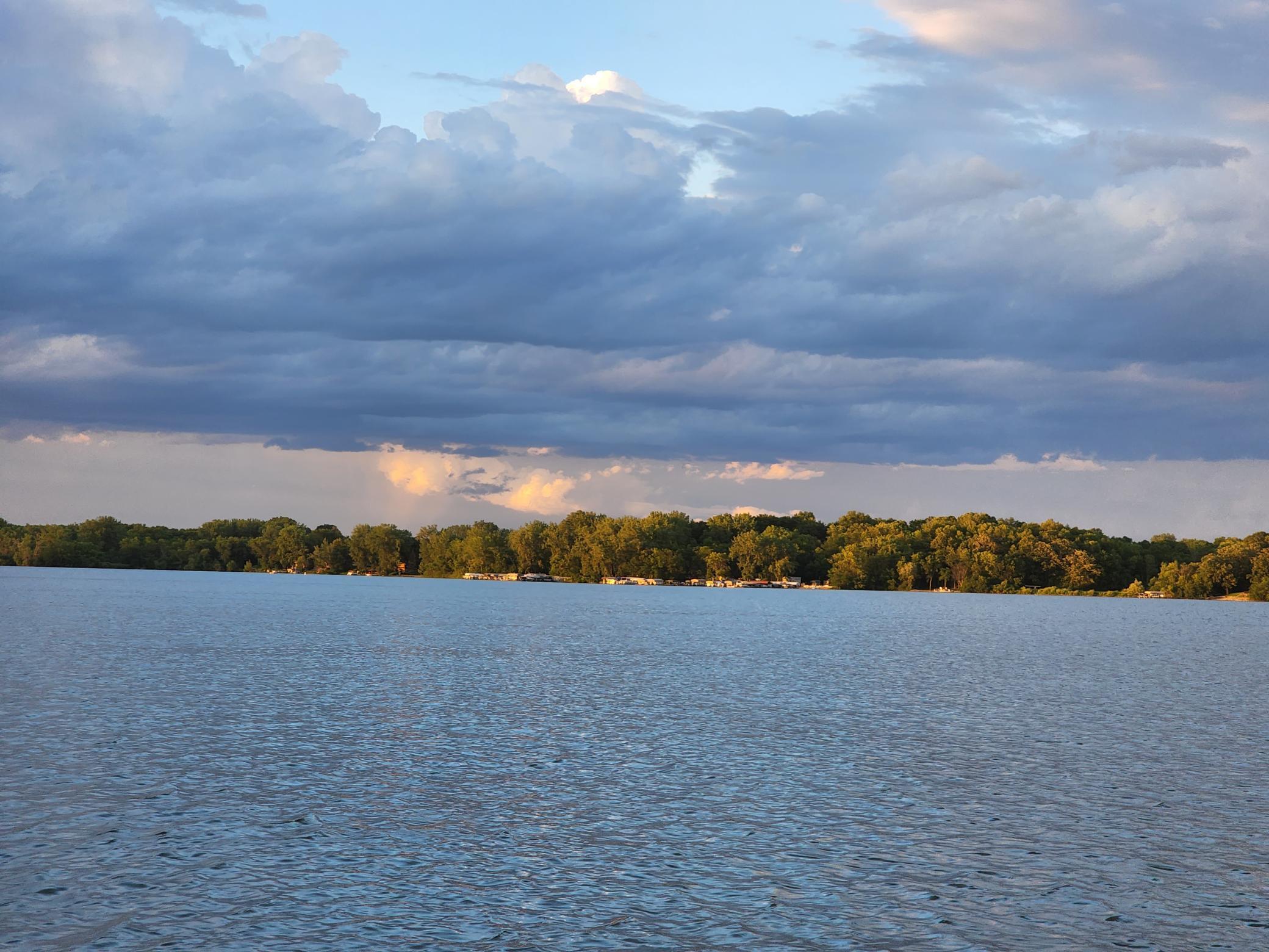 Cokato Lake Clouds over the 550 acre lake