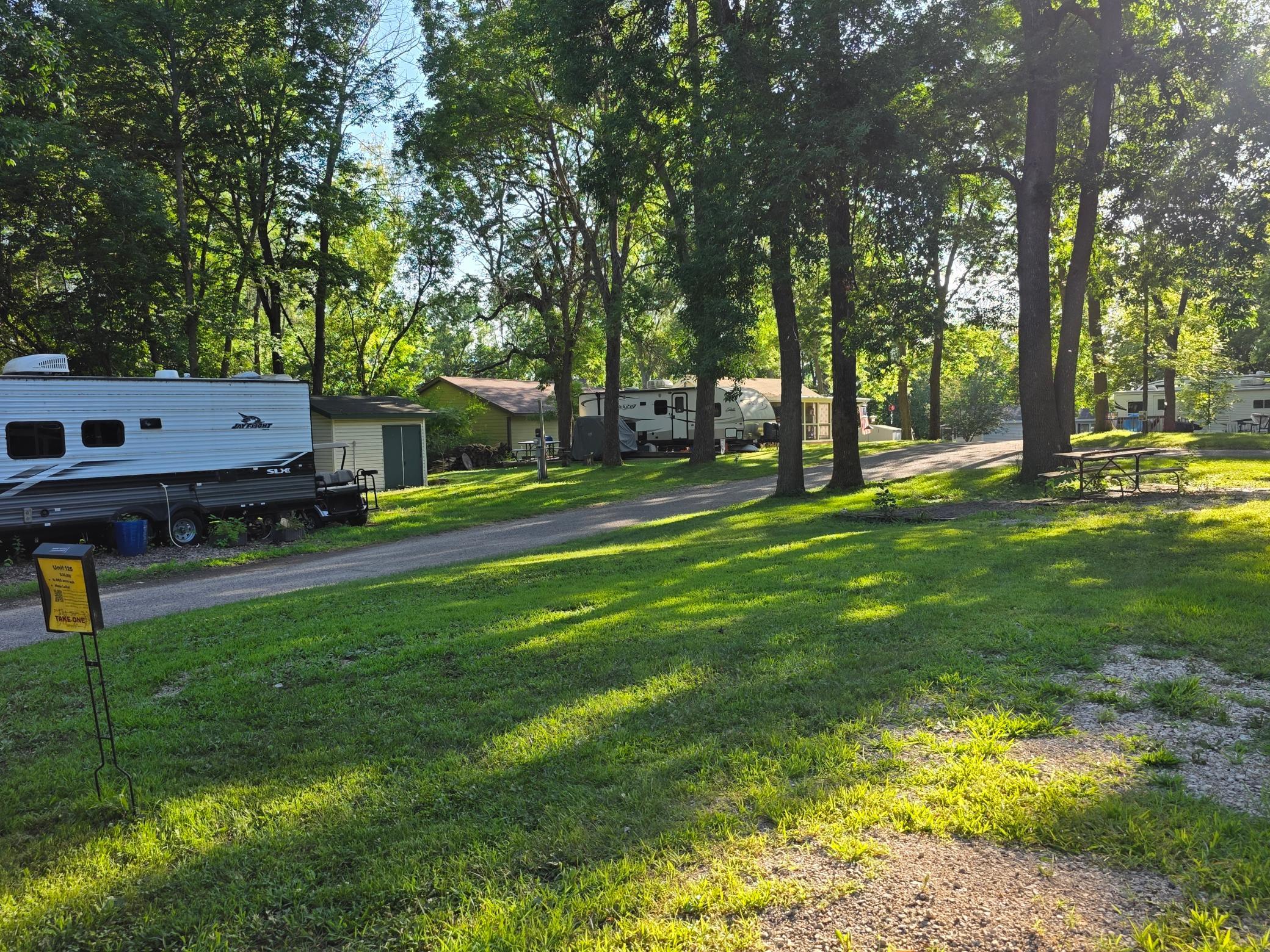 Unit 125 Cokato Lake RV Resort Cooperative Association has gravel pad on a corner unit - all waiting for you!