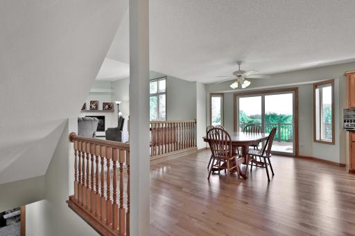 6 foot patio door to deck from dinning area.