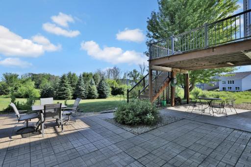 Paver patio to enjoy the summer evening