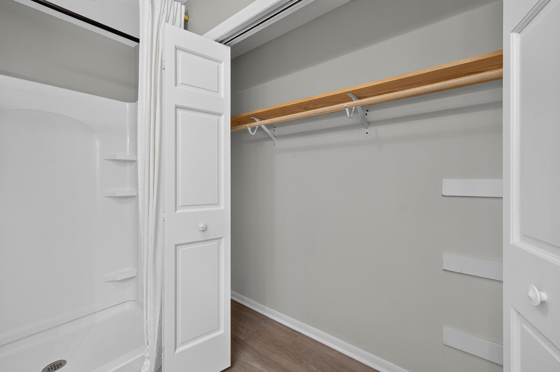 Primary closet