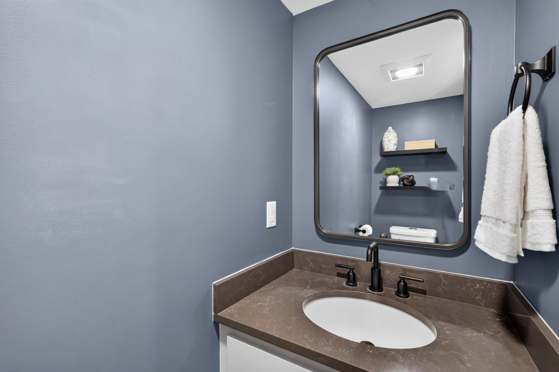 Main level half bath