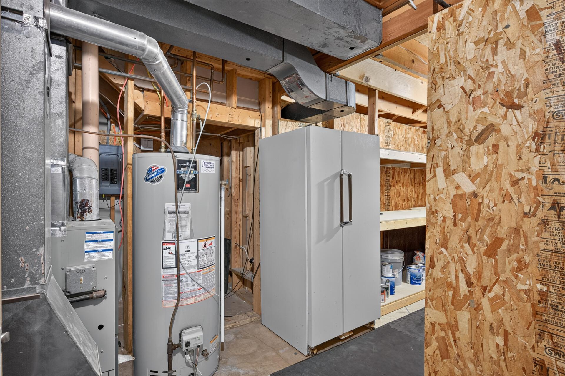 Mechanical room and storage space