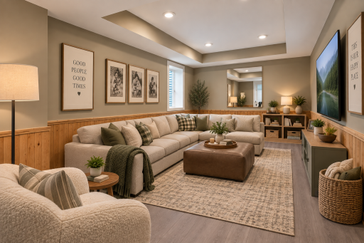 Virtually staged, transform this space into a family room!