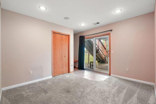 Den/Flex Space with walk out to the back patio