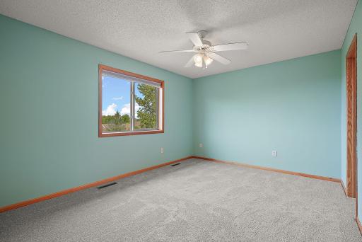 Primary suite on upper level