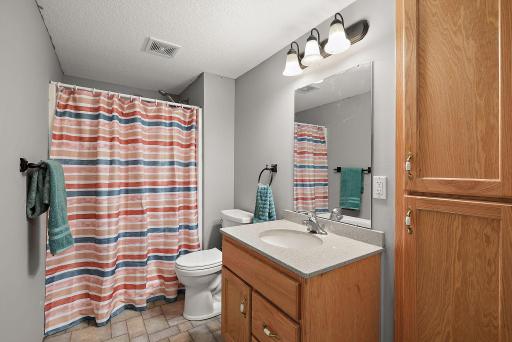 3/4 bathroom on the lower level