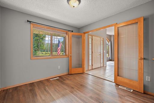 Main level bedroom - or designated office space