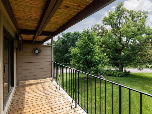 Newly refinished deck spanning the length of the unit!