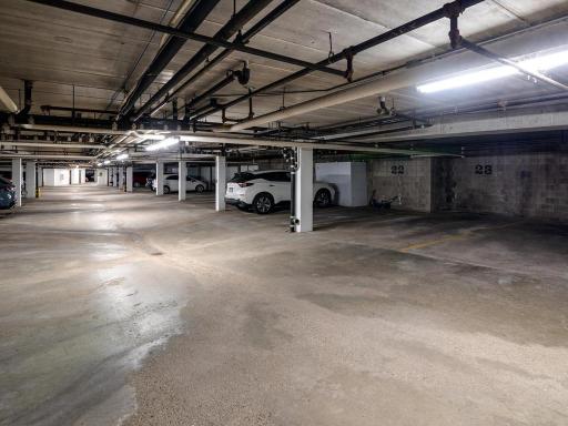 Heated underground parking provides convenient, protected parking throughout Minnesota’s changing seasons.