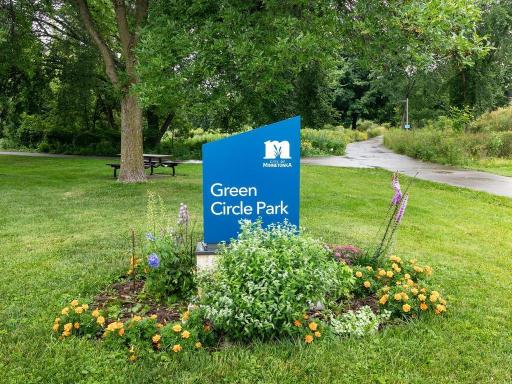 Nearby Green Circle Park offers convenient access to walking paths, green space, and outdoor recreation in Minnetonka.