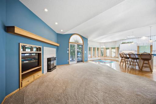 Living room and informal dining/breakfast area
