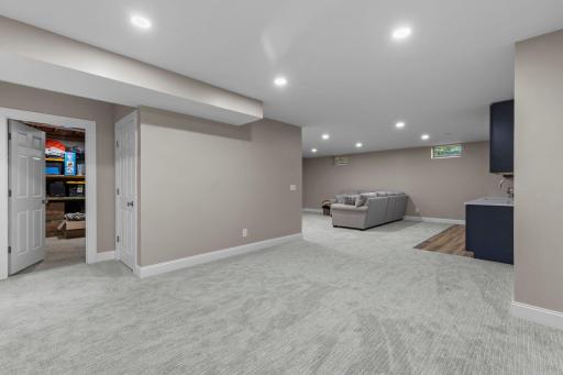 Flexible space for entertaining, relaxing, or play with additional storage space as well