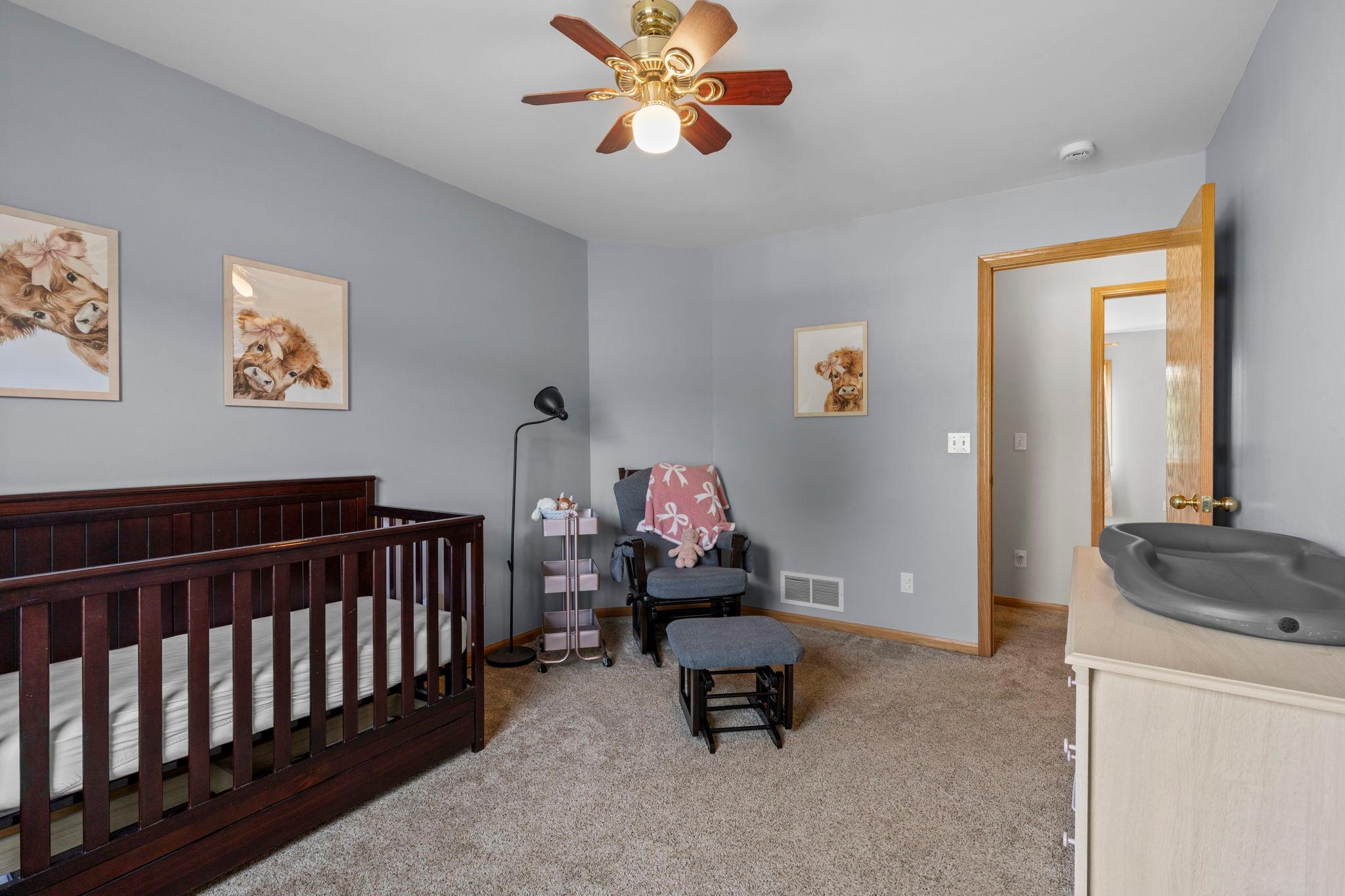 The upper-level bedrooms provide comfortable, flexible spaces that can easily grow and change along with your needs